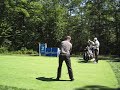 Luke Donald w/fellow U. FLA alum Camilo Villegas #2 Tee Deutsche Bank Champ. Practice Rd. 9/2/09