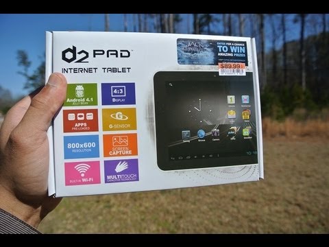 D2 Pad Android 4.1 Jelly Bean Tablet from Big Lots