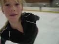 Ariel practicing back spiral