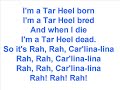 Hear and sing-a-long with the University of North Carolina Fight Song - 
