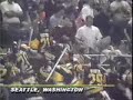 Ice hockey fight with the crowd