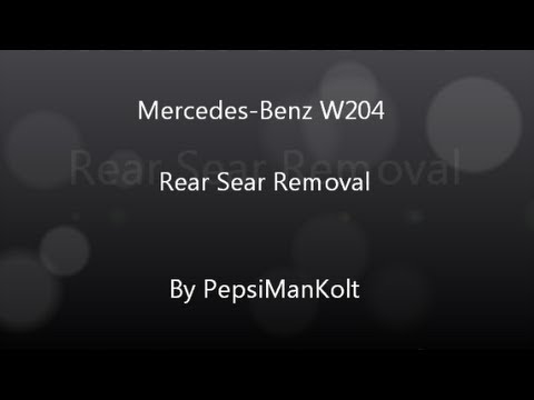 Mercedes-Benz C-Class W204 Rear Seat Removal