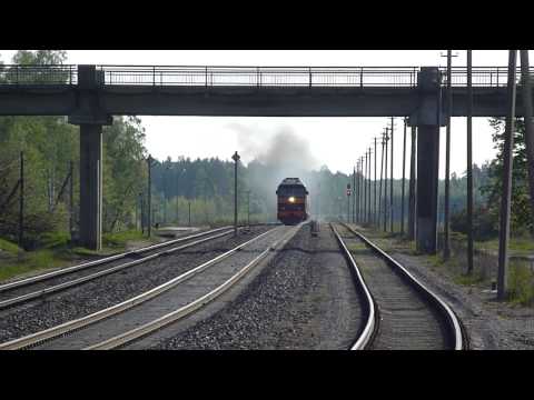 (Крустпилс - Елгава) ТЭП70-0230 + №001Р Москва - Рига