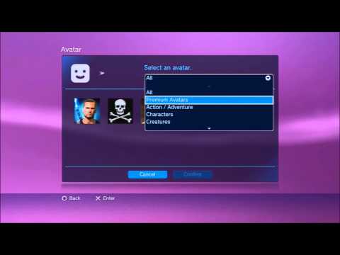 how to get more avatars on psn