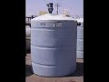 1000 Gallon molded polyethylene vertical flat bottom holding
