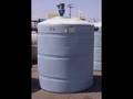 1000 Gallon molded polyethylene vertical flat bottom holding