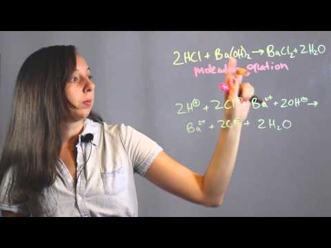 how to write net ionic equations