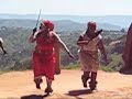 right outside of pietermaritzburg, south africa in the zulu nation, these zulu tribes people demonstrated their traditional dance moves and songs