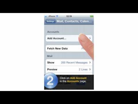 how to sync hotmail with iphone