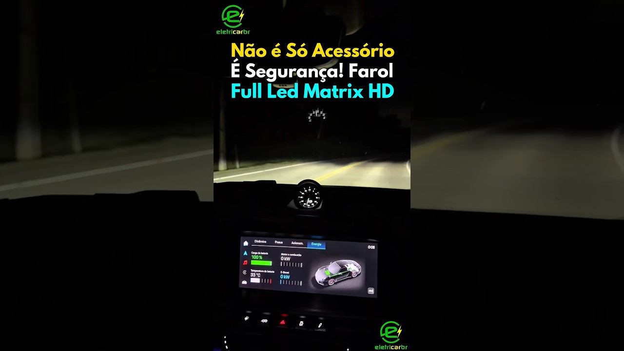 Como é o Farol Full Led Matrix HD de um Porsche ou Audi?