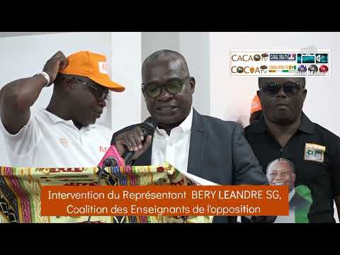 Côte d'Ivoire : Politique-Coalition des Enseignants de l'opposition rentre au RHDP de ADO par le Ministre Adama Diawara