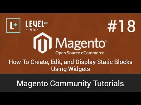 Magento Tutorials 18: How To Create, Edit, and Display Static Blocks Using Widgets