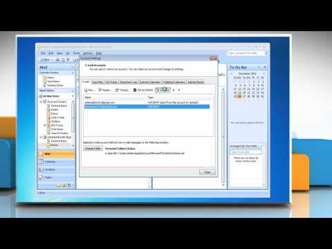how to remove outlook account 2007