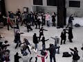 flash mob finger gun fight at the tate