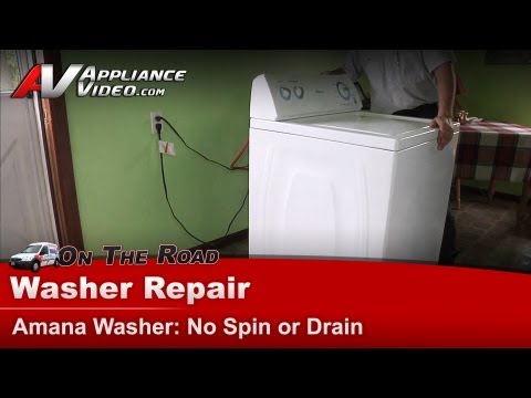 how to replace drive belt on amana washer
