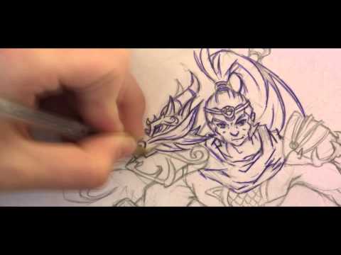 how to draw xin zhao