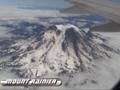 Mount Rainier from airplane