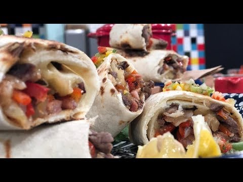 Burritos De Carne, Vegetales Y Queso