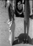Two girls hitch hikers in '40