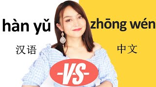 difference between🤗 Zhongwen/ 🤓Hanyu/Putongh