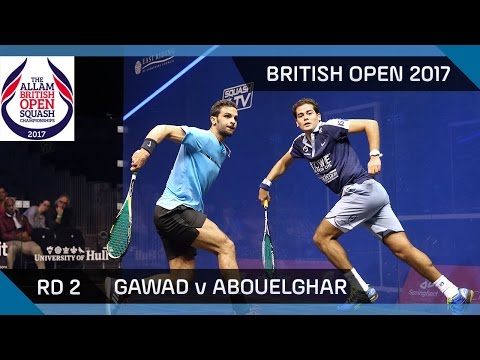 Squash: Gawad v Abouelghar - British Open 2017 RD 2 Highlights