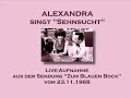 Alexandra - Sehnsucht - Live gesungen 1968