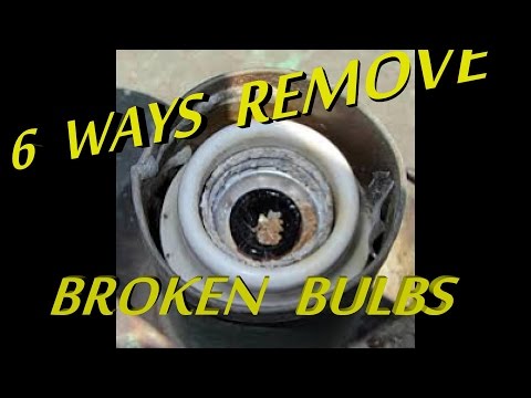 how to remove broken light bulb