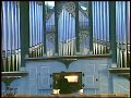 claudia dumschat plays the fugue from johann sebastian bach's toccata, adagio and fugue in c, s564, on the noack organ at christ the king lutheran church, houston, texas usa

claudia dumschat has two cds on the pro organo cd label:  a baroque organ trilogy, cd 7054; and in the old world and the new, cd 7198.  details on these may be accessed by entering the 4-digit cd number in the search box at http://www.zarex.com/bin

the complete toccata, adagio and fugue is seen in the complete video, vhs ntsc format only.  details may be accessed by entering 9005 in the search box at http://www.zarex.com/bin

claudia dumschat is active as an organist and church musician in new york city.