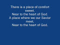 Peace be with you, and find comfort sweet near to the heart of God.
