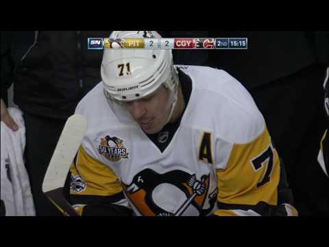 Video: Malkin gets a friendly tap by Ferland after blocking a hard shot