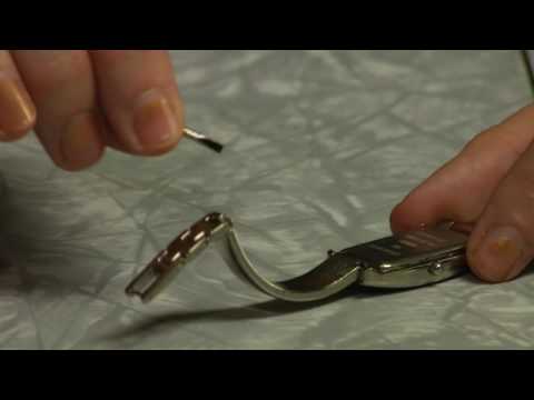 how to adjust dkny watch strap