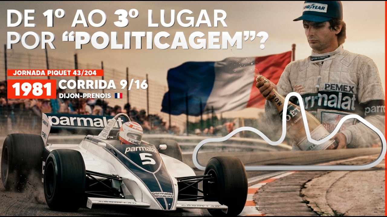 PÓDIO com gosto AMARGO para PIQUET; A primeira vitória de PROST na F1 é polêmica - GP da França 1981