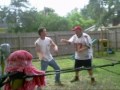 Backyard Wrestling Hoedown, butt crack included Backyard Wrestling Hoedown, butt crack included