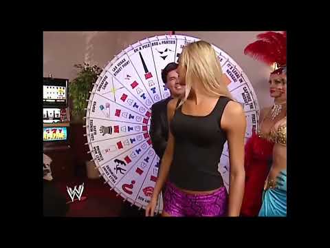 Stacy Keibler vs Trish Stratus Bra and Panties Raw ,(2001 hot and sexy )