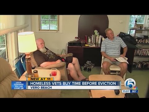 Homeless vets buy time before eviction