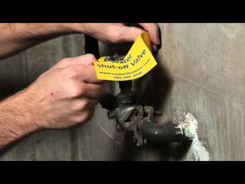how to locate water shut off valve