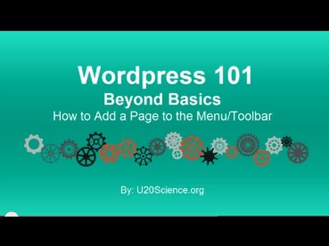how to add a page to a menu in wordpress