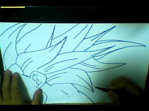 how to draw dbz hair