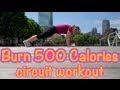 Burn 500 Calories! Outdoor Circuit Workout - Sarah Fit