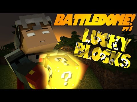 Minecraft LUCKY BLOCK MOD BATTLEDOME!