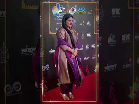 Actor Nivetha Thomas graces the red carpet at the 55th International Film Festival of India.