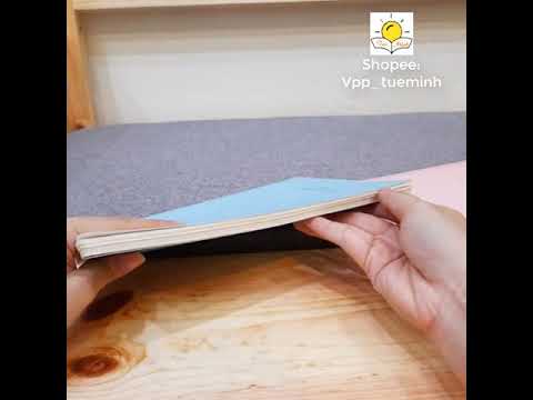 Vở Caro B5 120 trang may dán gáy bìa màu pastel hiện đại MS 835