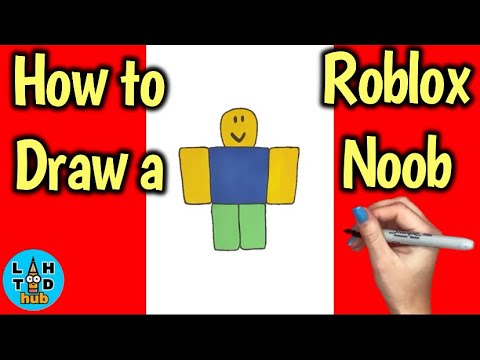 How to draw a Roblox Noob Step by Step – I'm Youtuber – Follow my