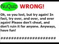 Oops! You got it wrong!