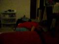crazay girl falling while trying to dance
