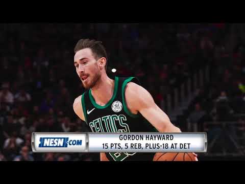 Video: Celtics vs. Pistons preview: Jaylen Brown, Gordon Hayward look to stay hot