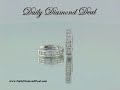 14K White Gold Diamond Huggie Hoop Earrings 0.56 CT www.DailyDiamondDeal.com