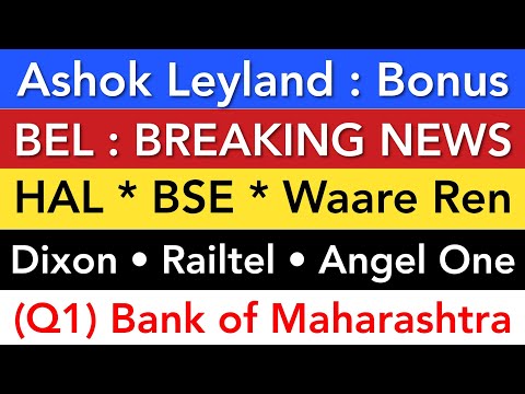 HAL LATEST NEWS 🔥 BEL SHARE | BANK OF MAHARASHTRA | WAARE RENEWABLE | DIXON | BSE