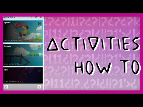 KDE Activities: How To