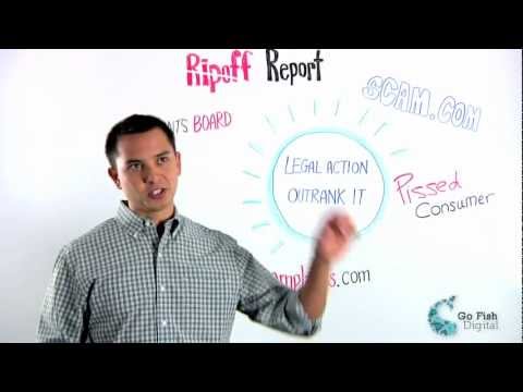 Overcoming Ripoff Report in Google